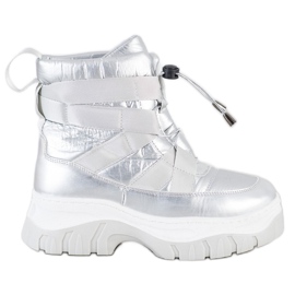 SHELOVET Stivali da neve argento riscaldanti
