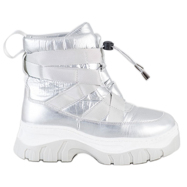 SHELOVET Stivali da neve argento riscaldanti d'argento