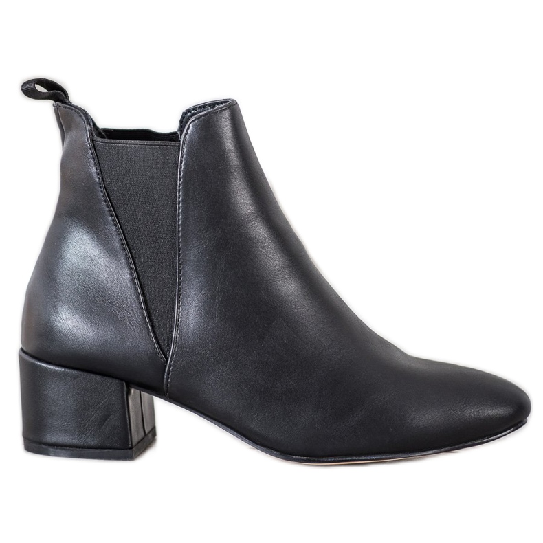 SHELOVET Stivaletti Chelsea con tacco basso nero