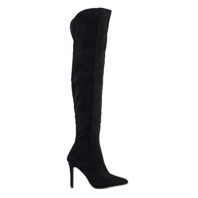 Small Swan Stivali sexy con tacco alto nero