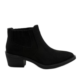 Stivali slip-on in camoscio Black Liking nero
