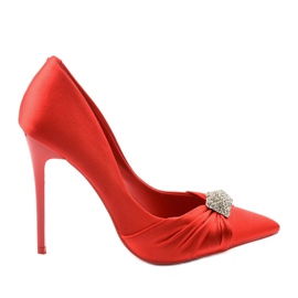 Décolleté rosse su tacco Red Devil rosso