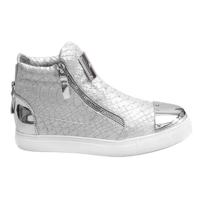 Sneakers Alte Q55 Argento d'argento