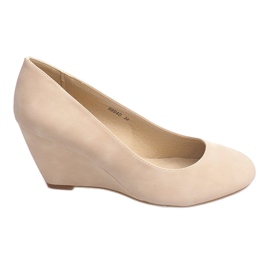 Décolleté con zeppa 99940 Beige