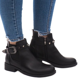 Stivaletti Chelsea solidi e isolati CH-90 Black nero