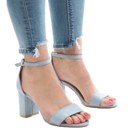 Sandali tacco 5102 blu