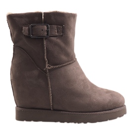 Zeppa isolata Brown Eskimo B2601-1 marrone