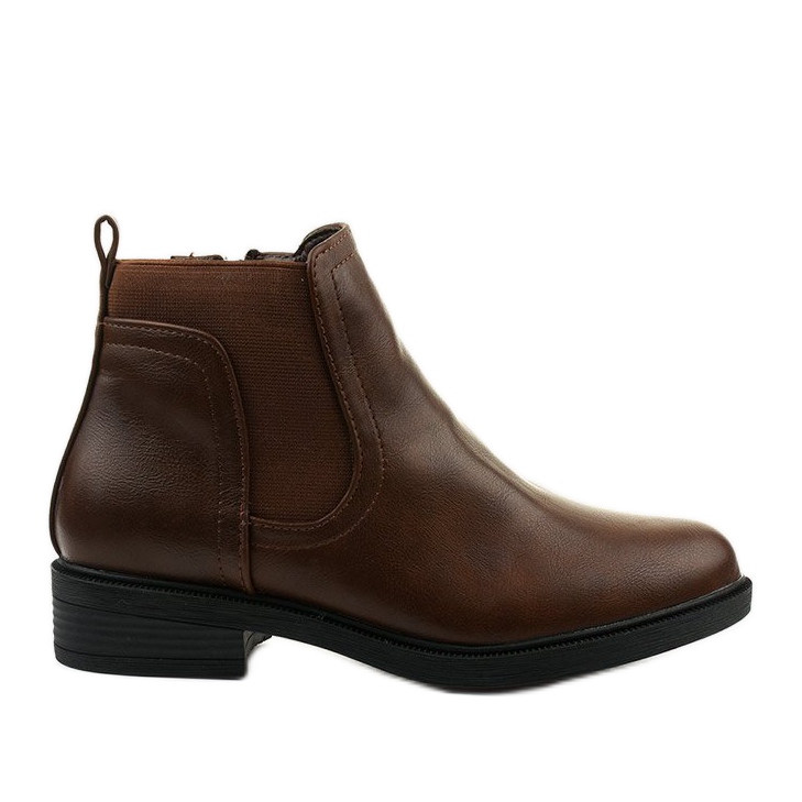 Stivaletti bassi Merriva in similpelle marrone