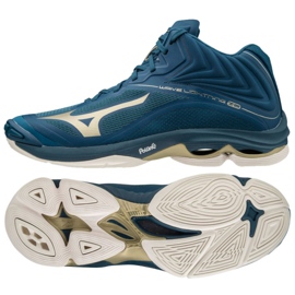 Scarpe da pallavolo Mizuno Wave Lightning Z6 Mid M V1GA200551 multicolore, blu blu