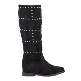 Seastar Stivali slip-on con zeppa nero