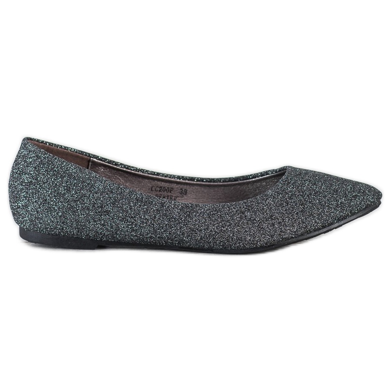 Seastar Ballerine glitterate d'argento grigio