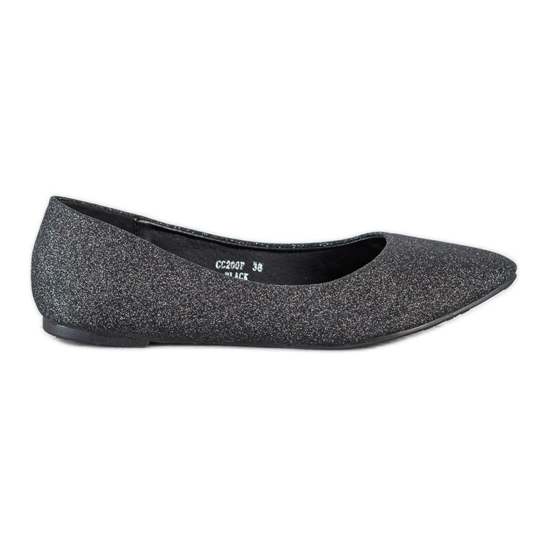 Seastar Ballerine glitterate nero d'argento