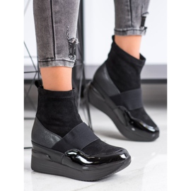 SHELOVET Stivali alla moda slip-on nero
