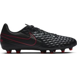 Nike Tiempo Legend 8 Club FG / MG M AT6107 060 scarpe da calcio nero, rosso, nero/argenteo nero