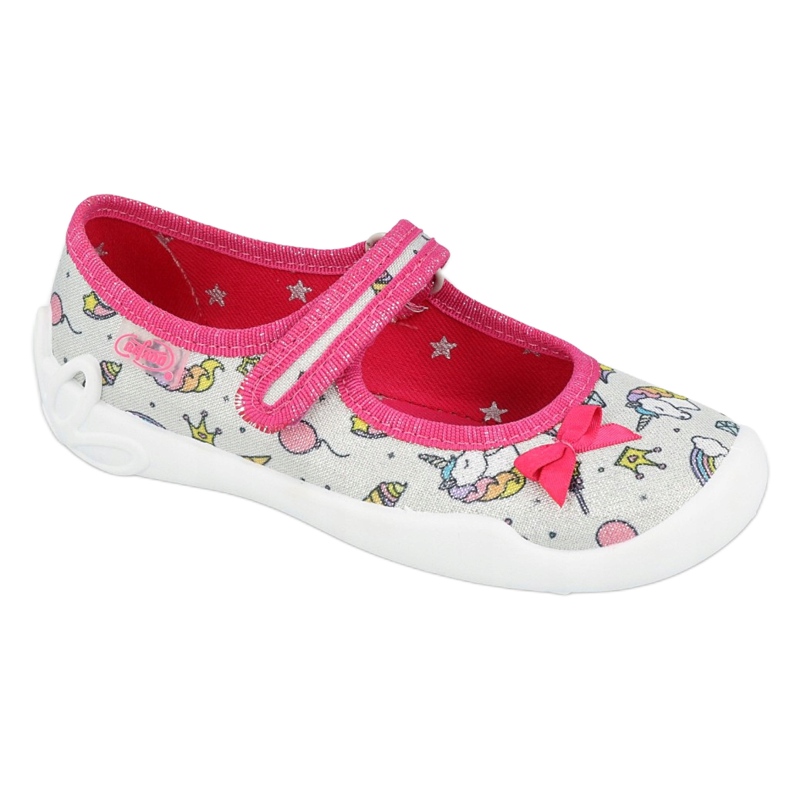 Scarpe per bambini Befado 114X392 rosa d'argento multicolore