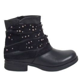 Stivali da donna neri BZ66016-KB Nero