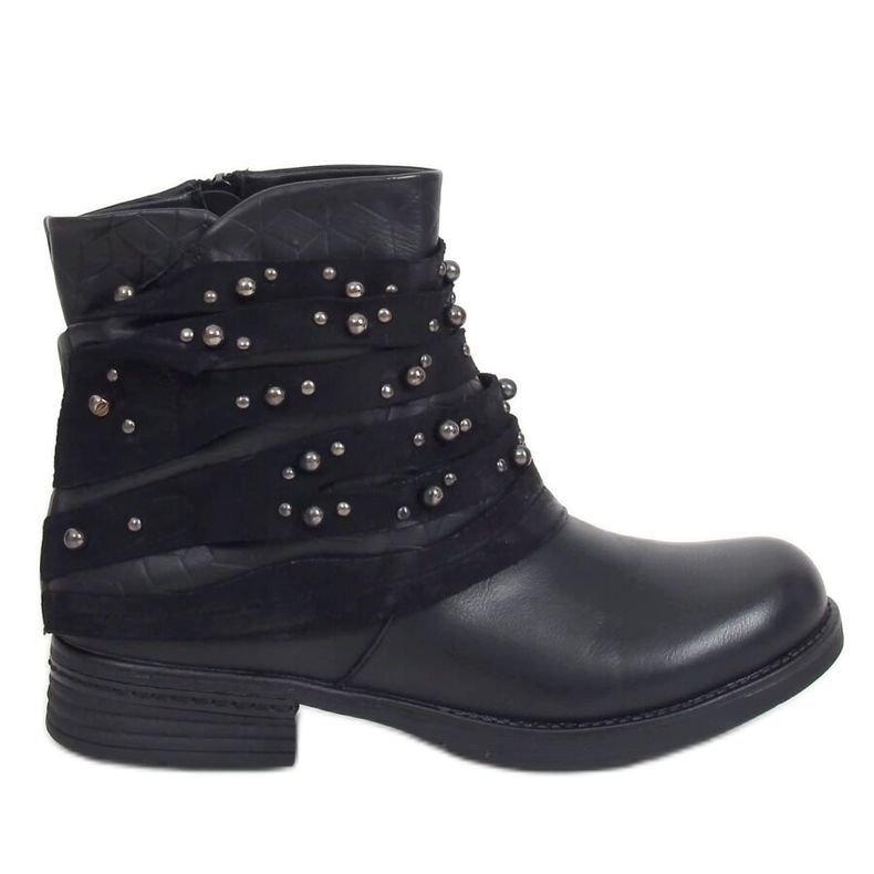 Stivali da donna neri BZ66016-KB Nero