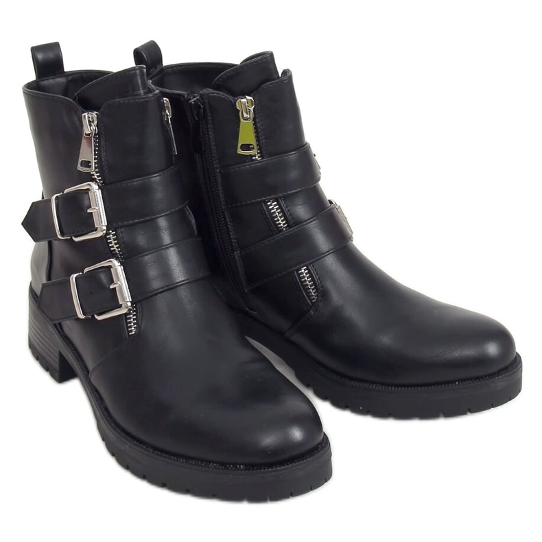 Stivali militari neri 7679-PA Black nero
