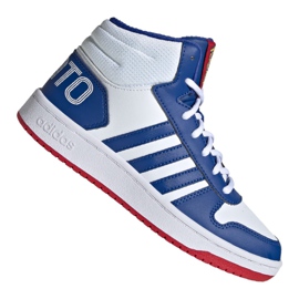 Scarpe Adidas Hoops Mid 2.0 Jr FW3167 bianca blu