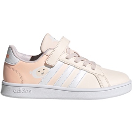 Adidas Grand Court C scarpe da bambino rosa FW4937