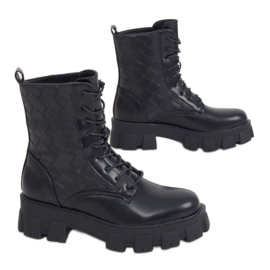 Lavoratori con lacci neri NC1113 Nero