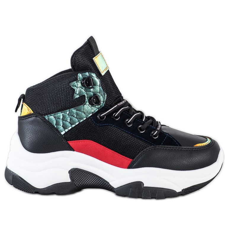 SHELOVET Scarpe da ginnastica colorate nero multicolore
