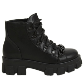 Stivali neri con suola alta NC1106 Black nero
