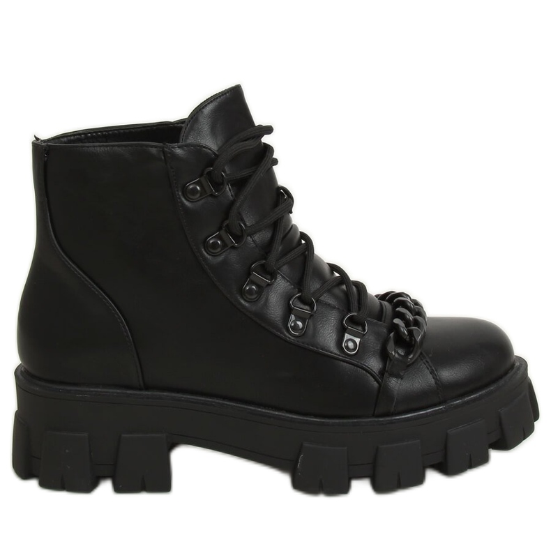 Stivali neri con suola alta NC1106 Black nero