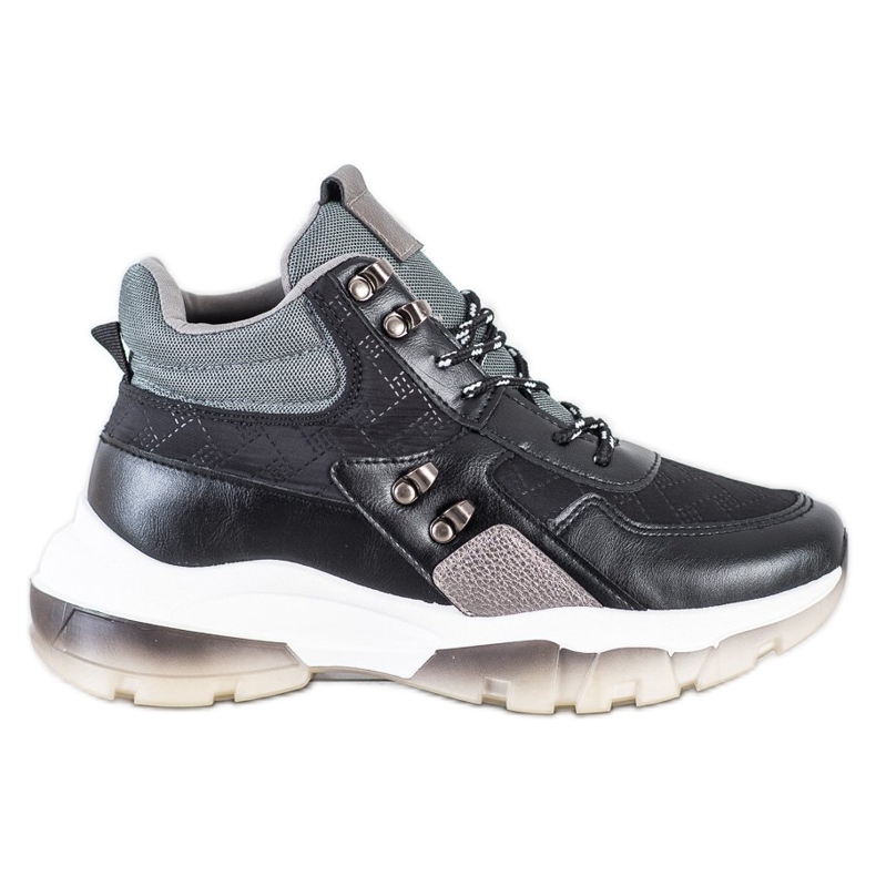 SHELOVET Scarpe da ginnastica nere alla moda nero multicolore
