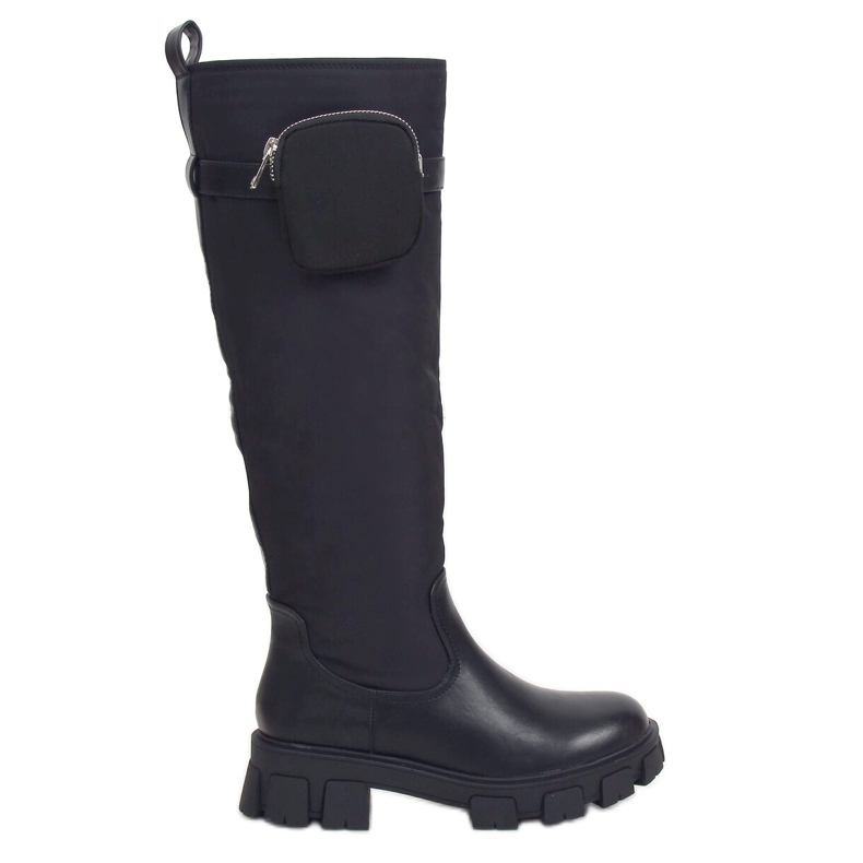 Stivali neri con borsa RB100P Black nero
