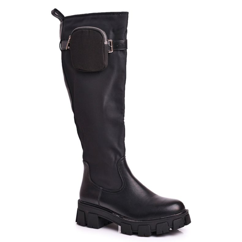 PS1 Stivali da donna Remy neri con reni nero