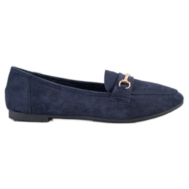 Bestelle Mocassini eleganti con ornamento blu navy