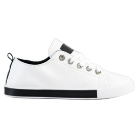 SHELOVET Sneakers Con Inserti Neri bianco nero