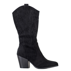 SDS Stivali da cowboy alla moda nero