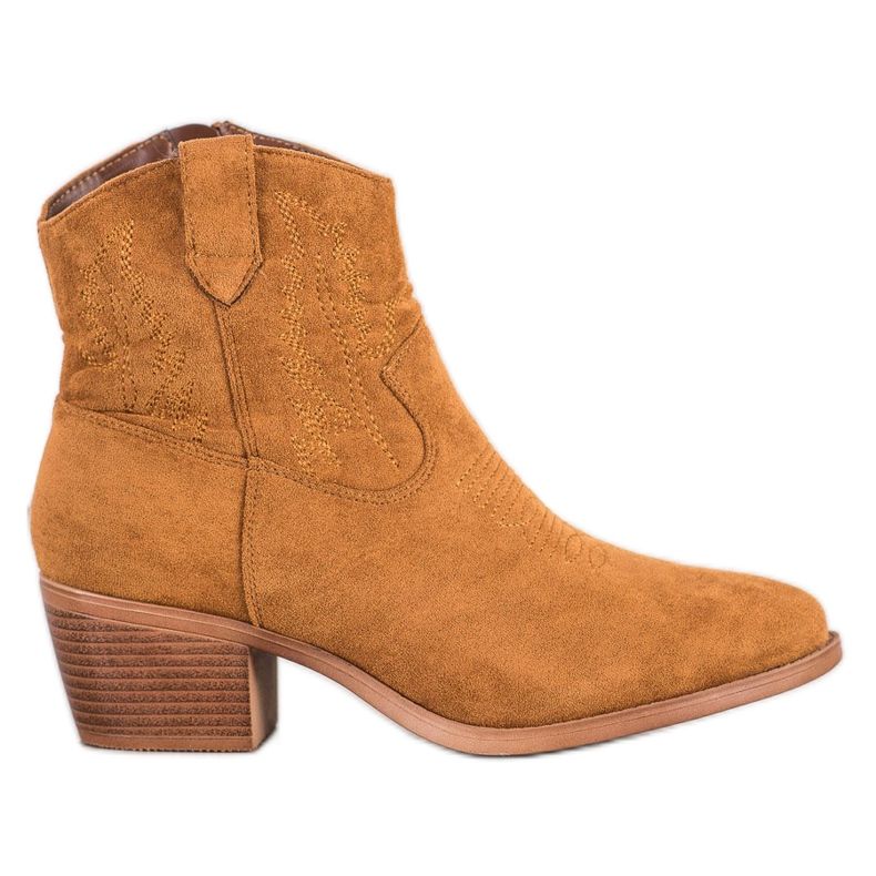 Cm Paris Stivali da cowboy in pelle scamosciata alla moda marrone