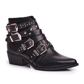 Stivali da cowboy da donna con fibbie Black West nero