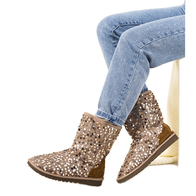 Stivali isolanti beige emu Stouteyes marrone
