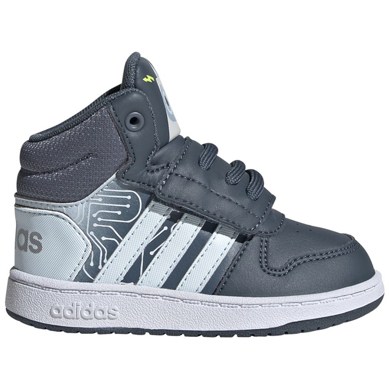Scarpe Adidas Hoops Mid 2.0 I Jr FW4925 bianca grigio