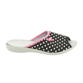 Scarpe da donna Befado pu 254D108 bianco nero rosa