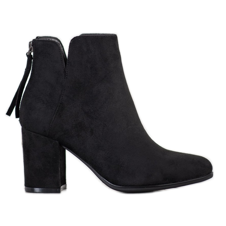 Queentina Stivali alla moda sul post nero