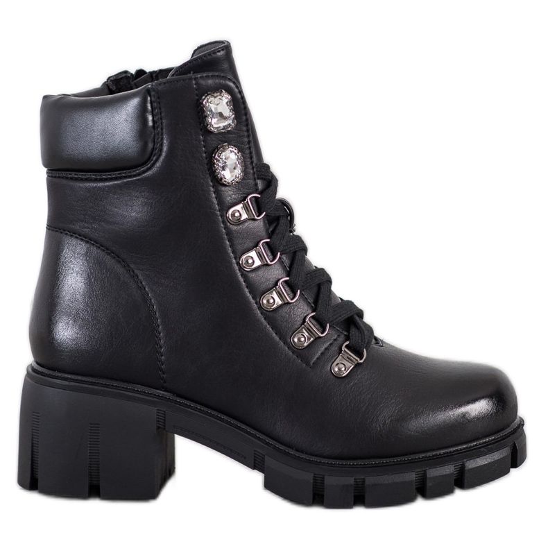 Ideal Shoes Lavoratori in ecopelle nero