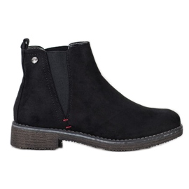 Super Me Stivaletti Chelsea in pelle scamosciata nero