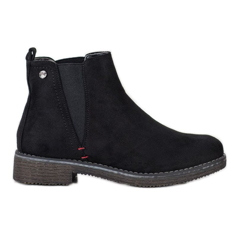 Super Me Stivaletti Chelsea in pelle scamosciata nero
