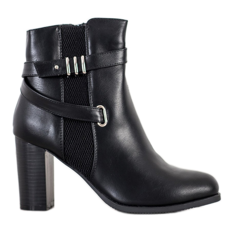 Queen Vivi Stivali Con Strisce Decorative nero