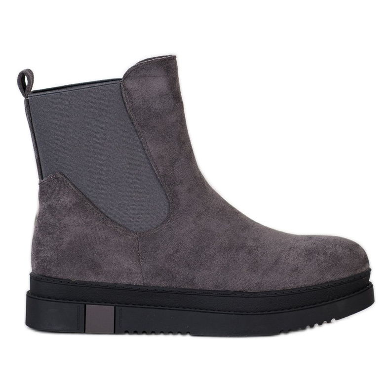 Gogo Stivali slip-on sulla piattaforma grigio