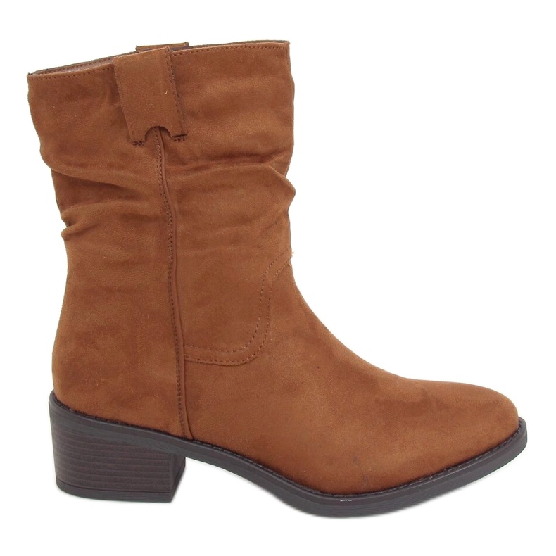 Camel 3345 Stivali cammello con tacco basso marrone