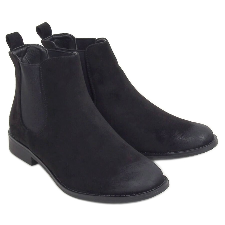 Stivaletti Chelsea neri da donna 8310 Black nero
