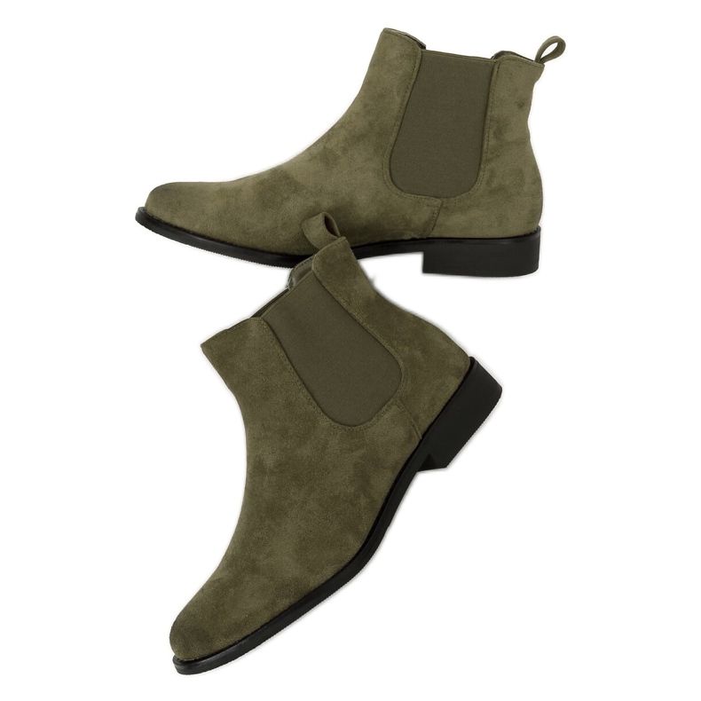 Stivaletti Chelsea verdi da donna 8310 Verde