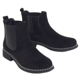 Stivaletti Chelsea neri, camoscio nero HQ231 Black