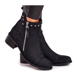 Stivali caldi in pelle scamosciata da donna Laura Messi Nero 1879